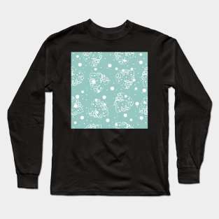 Leaf Pattern Long Sleeve T-Shirt